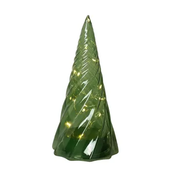 Decoratiune luminoasa de Craciun verde o 9,5 cm Vilma - Sirius imagine
