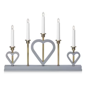 Decoratiune luminoasa gri cu model de Craciun Melissa - Markslojd imagine