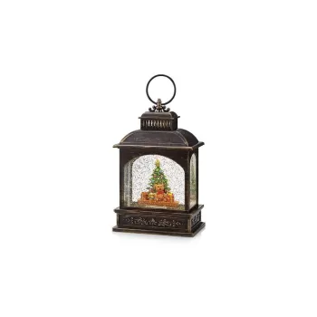 Decoratiune luminoasa maro inchis cu model de Craciun Rickard - Markslojd imagine