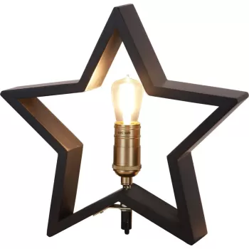 Decoratiune luminoasa neagra de Craciun Lysekil - Star Trading imagine