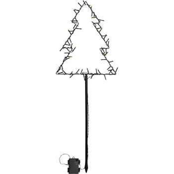 Decoratiune luminoasa neagra de Craciun Spiky - Star Trading imagine