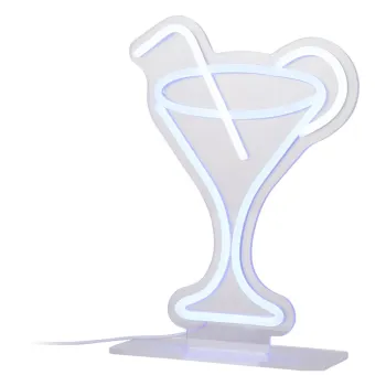 Decoratiune luminoasa neon albastra LED 5 W Cocktail - Leitmotiv imagine