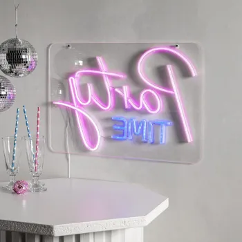Decoratiune luminoasa neon roz LED 5 W Plexy - Star Trading imagine