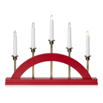 Decoratiune luminoasa rosie cu model de Craciun Bridge - Markslojd imagine