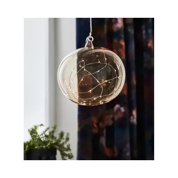 Decoratiune luminoasa suspendata de Craciun Markslojd Lina, o 18 cm, bej imagine