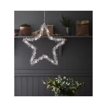 Decoratiune luminoasa suspendata de Craciun Markslojd Tangle Star, inaltime 45 cm imagine
