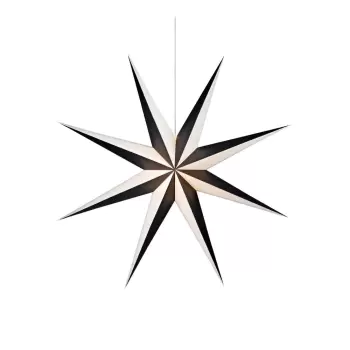 Decoratiune luminoasa suspendata Markslojd Saturnus, o 75 cm, alb - negru imagine