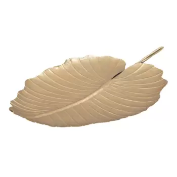 Decoratiune Mauro Ferretti Leaf, 35,5 x 23 cm, auriu imagine