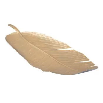 Decoratiune Mauro Ferretti Leaf, 55,5 x 18 cm, auriu imagine