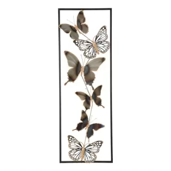 Decoratiune metalica pentru perete Mauro Ferretti Butterflies imagine