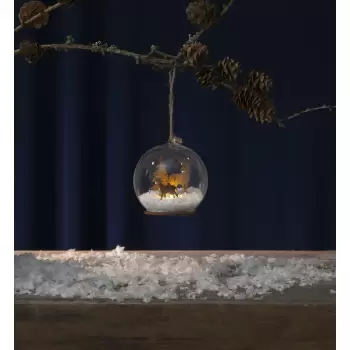 Decoratiune suspendata cu LED pentru Craciun Star Trading Fauna, o 8 cm imagine