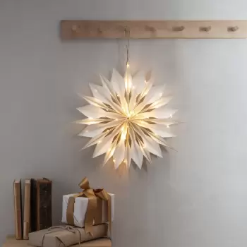 Decoratiuni luminoase albe de Craciun o 45 cm Flinga - Star Trading imagine