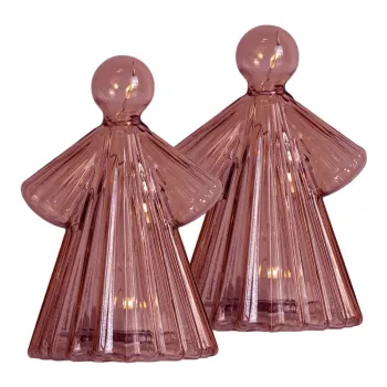 Decoratiuni luminoase burgundy 2 buc. o 6,5 cm Alberte - Sirius imagine