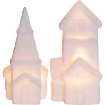 Decoratiuni luminoase de Craciun albe 2 buc. Polly - Star Trading imagine