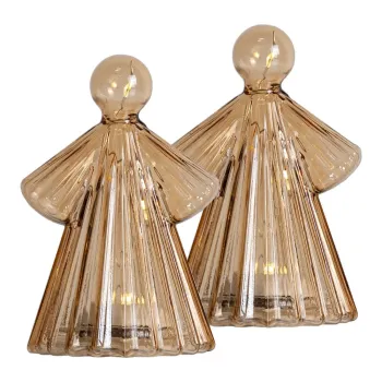 Decoratiuni luminoase maro 2 buc. o 6,5 cm Alberte - Sirius imagine