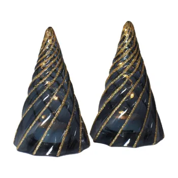 Decoratiuni luminoase negre 2 buc. cu baterii o 6 cm Vilma Tree - Sirius imagine