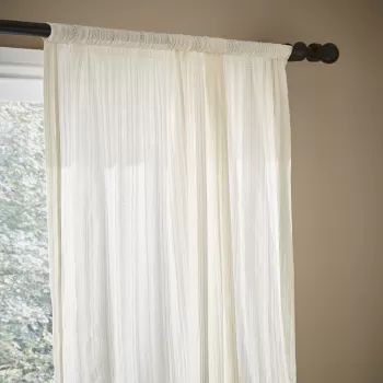 Draperie alba 229x140 cm Zofia Broderie Anglaise - Pineapple Elephant imagine