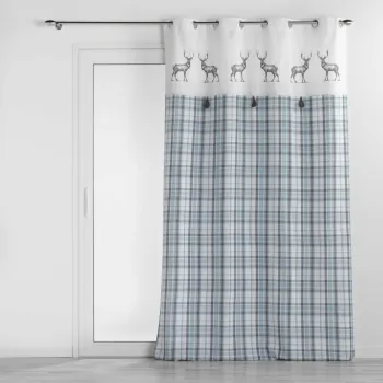Draperie alba/albastra 140x240 cm Megeve - douceur d'interieur imagine