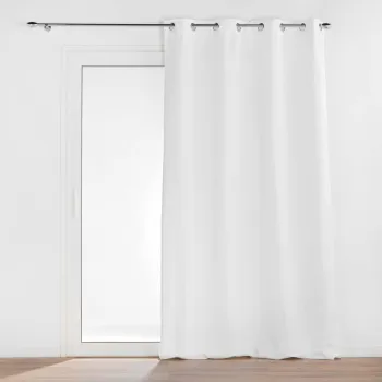 Draperie alba antifonica din microfibra 135x260 cm Micropolar - douceur d'interieur imagine