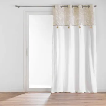Draperie alba/bej din amestec de bumbac 140x240 cm Altea - douceur d'interieur imagine
