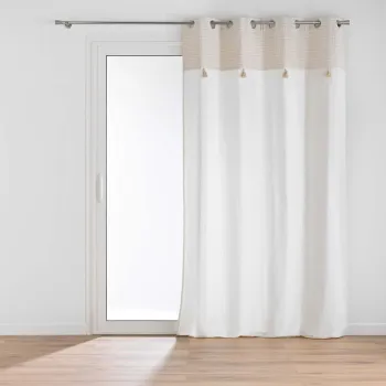 Draperie alba/bej din amestec de bumbac 140x240 cm Milano - douceur d'interieur imagine