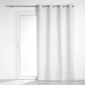 Draperie alba blackout din microfibra 140x260 cm Obscure - douceur d'interieur imagine