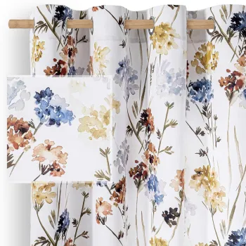 Draperie alba dimout (semi-opaca) 135x250 cm Solkone - Restilo imagine