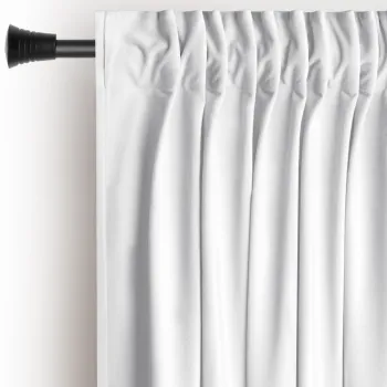 Draperie alba dimout (semi-opaca) din catifea 140x270 cm Pleat - Restilo imagine