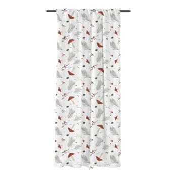 Draperie alba din bumbac satinat 110x250 cm Toadstools - Butter Kings imagine
