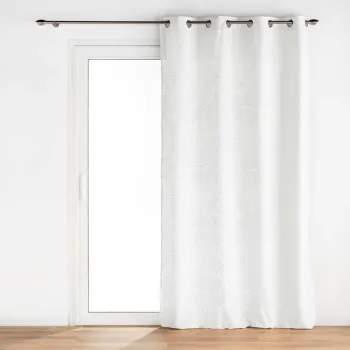 Draperie alba din catifea 135x260 cm Eva - douceur d'interieur imagine