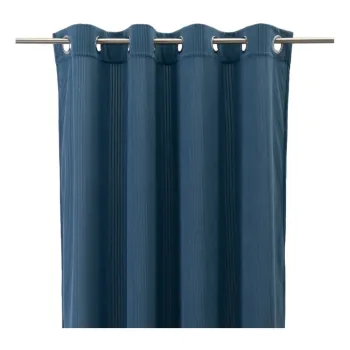 Draperie albastra din catifea reiata 140x260 cm Merely - Casa Seleccion imagine