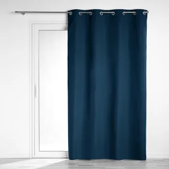 Draperie albastru-inchis blackout din microfibra 140x260 cm Obscure - douceur d'interieur imagine