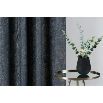 Draperie albastru-inchis-gri 135x280 cm Wayland - Mendola Fabrics imagine