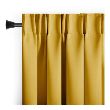 Draperie AmeliaHome Mustard, 140 x 245 cm, galben mustar imagine