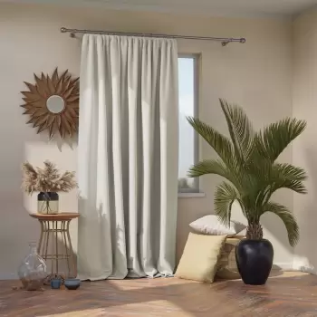 Draperie AmeliaHome Pleat, 140 x 270 cm, alb imagine