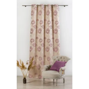 Draperie bej 140x245 cm Izolde - Mendola Fabrics imagine