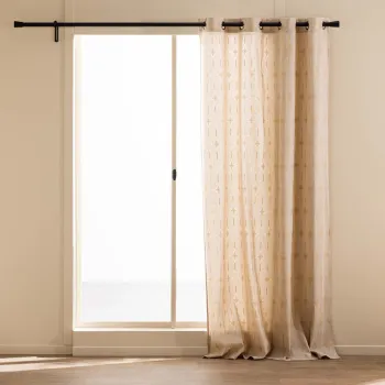 Draperie bej 140x280 cm Ondine - douceur d'interieur imagine