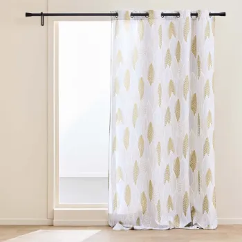 Draperie bej/aurie 140x280 cm Kim - douceur d'interieur imagine