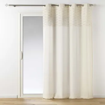 Draperie bej din bumbac 140x240 cm Golden Sunset - douceur d'interieur imagine