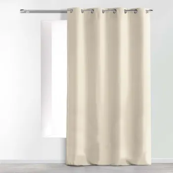 Draperie bej din microfibra 140x280 cm Absolu - douceur d'interieur imagine