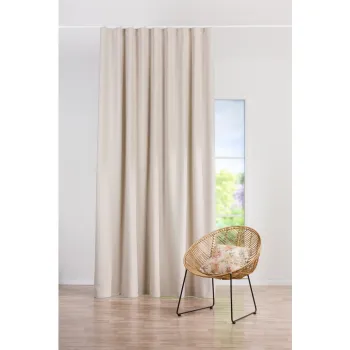 Draperie crem 140x260 cm cu carlige - Mendola Fabrics imagine