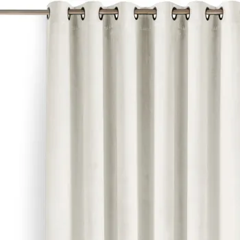 Draperie crem dimout (semi-opaca) din catifea 140x225 cm Velto - Filumi imagine