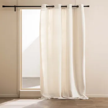 Draperie crem din material boucle 140x260 cm Winona - douceur d'interieur imagine