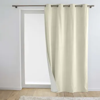 Draperie crem termoizolanta din catifea 140x260 cm Polarchic - douceur d'interieur imagine