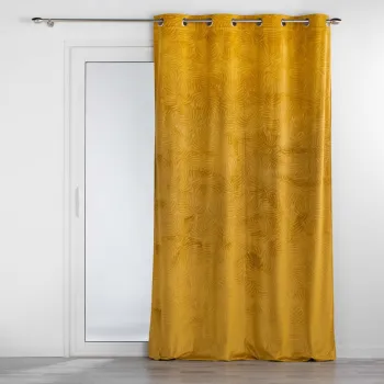 Draperie galbena din catifea 140x240 cm Analia - douceur d'interieur imagine