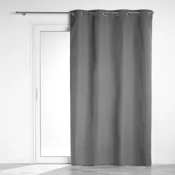Draperie gri antracit blackout din microfibra 140x260 cm Obscure - douceur d'interieur imagine