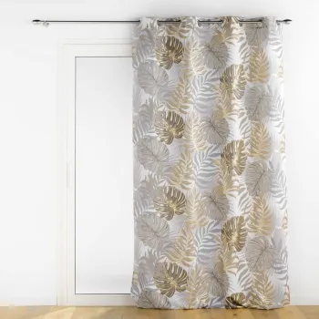 Draperie gri/aurie 140x260 cm Mogador - douceur d'interieur imagine