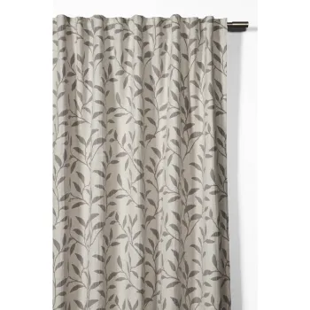 Draperie gri-bej din amestec de in 140x245 cm List - Sehlbach imagine
