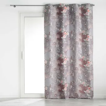 Draperie gri blackout din microfibra 135x260 cm Yokahama - douceur d'interieur imagine