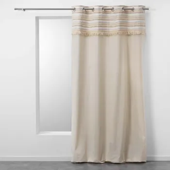 Draperie in culoare naturala din bumbac 140x240 cm Atlas - douceur d'interieur imagine